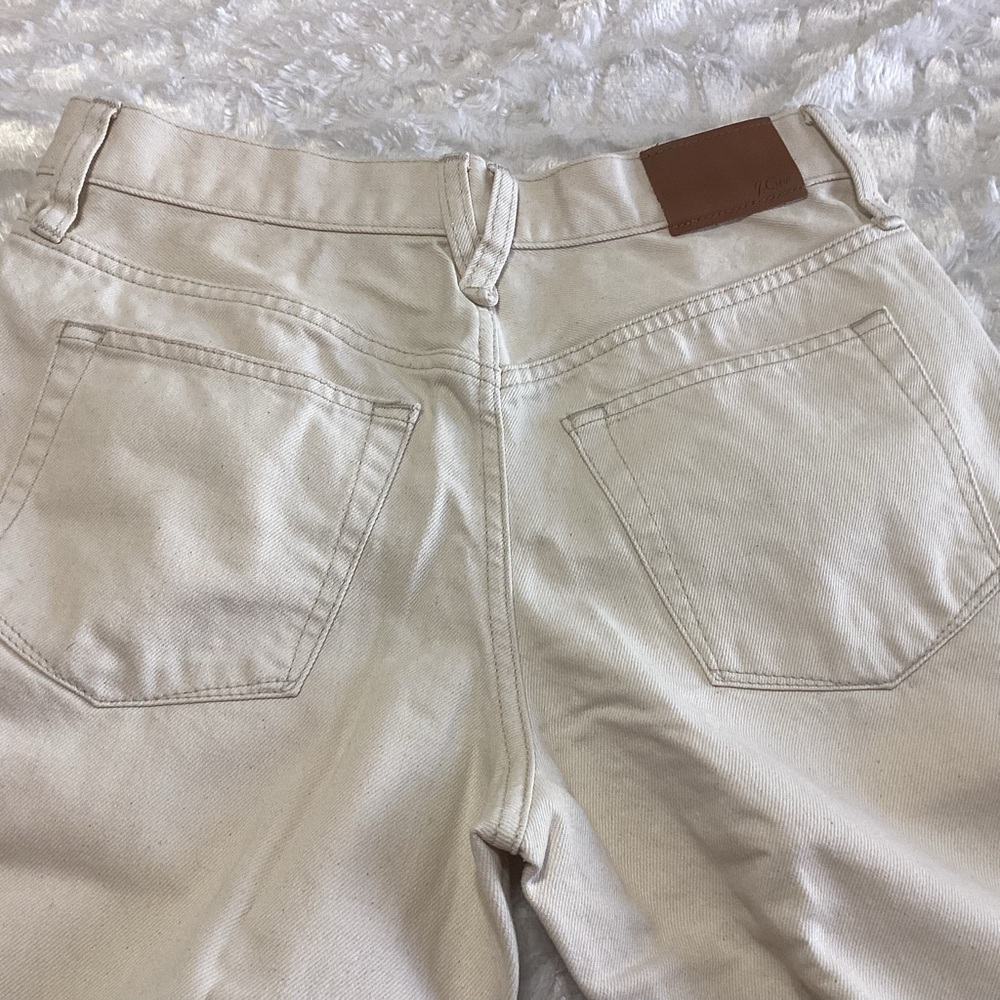 NEW J. Crew Slouchy Boyfriend Jeans in Ecru 25 - Picture 8 of 14